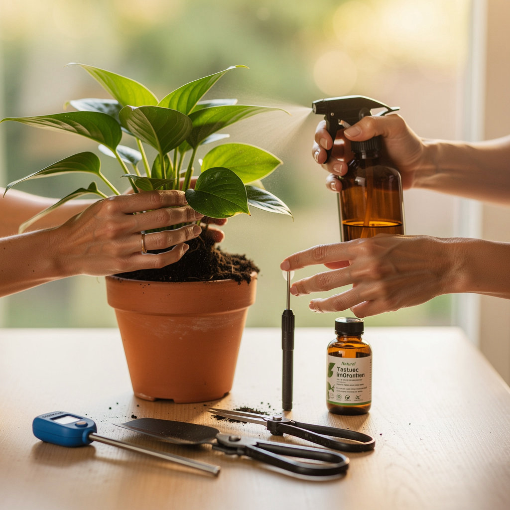 Sisters Plant Shop collection of essential gardening tools, soil, and plant care products for Santa Barbara plant lovers